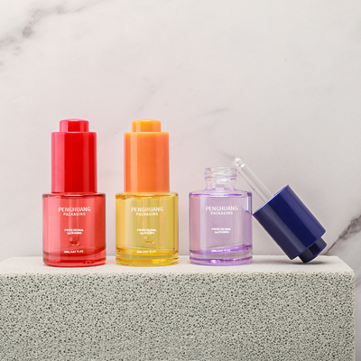Op maat gemaakte 20 ml Luxe Essentiële Olie Glas Fles Verpakking Serum Fles Met Dropper