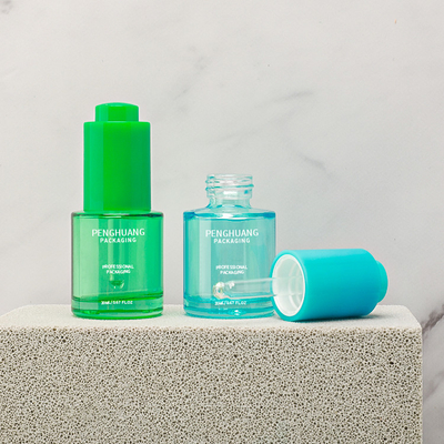 Op maat gemaakte 20 ml Luxe Essentiële Olie Glas Fles Verpakking Serum Fles Met Dropper