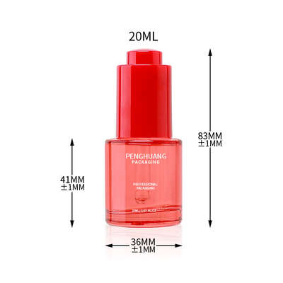 Op maat gemaakte 20 ml Luxe Essentiële Olie Glas Fles Verpakking Serum Fles Met Dropper