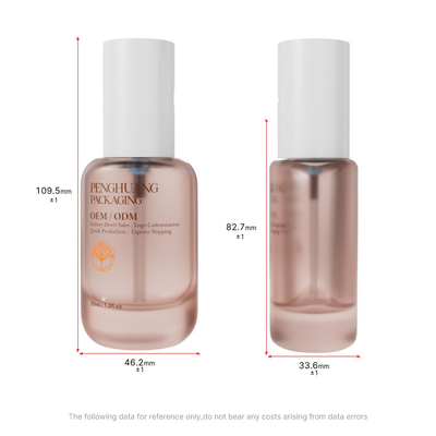 30ml Foundation Flessen Ronde Lege Vloeibare Foundation Glazen Fles