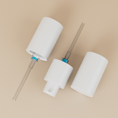 Doorzichtige fundering glasfles 30 ml 1 oz lege fundering flessen met dop