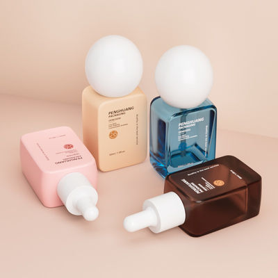 Luxe groothandel flessen 30 ml ronde balkap dik bodem lege vloeibare flessen