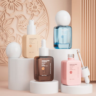 Luxe groothandel flessen 30 ml ronde balkap dik bodem lege vloeibare flessen