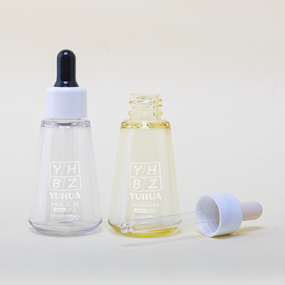Groothandel zijde-schermprinten Serum druppelflessen 50 ml aanpasbare plastic essence oliefles