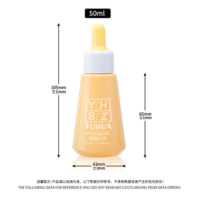 Groothandel zijde-schermprinten Serum druppelflessen 50 ml aanpasbare plastic essence oliefles