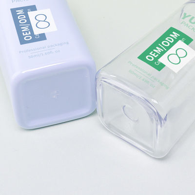 Bedrukken Logo 50ml PET Serum Druppelflessen Voor Essentiële Oliën En Huidverzorging