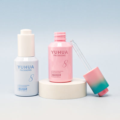 Ronde olie serumfles met logo volgens de eisen van de klant