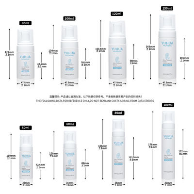 Facial Cleanser Liquid Soap Bottle with 50ml 60ml 80ml 100ml 120ml 150ml Capacity