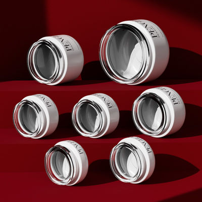 Witte/Transparante/Aangepaste Glazen Crème Pot Perfect voor Uw Luxe Huidverzorgingslijn