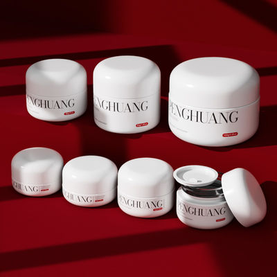 Aangepaste crème glazen potten voor lippenbalsem in wit/transparant/aangepast met aangepast logo en aangepaste kleur/bedrukking