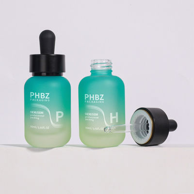 30 ml glazen ronde matte druppelfles Olie serumfles Ontworpen voor essentiële oliën voor huidverzorging en cosmetische verpakkingsbehoeften