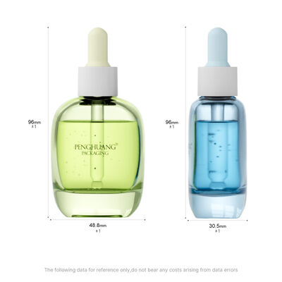 30 ml glazen serumdrupper Fles olie serumfles met zijde scherm Warm stempelen Etikettering ideaal voor essentiële oliën en huidverzorgingsproducten