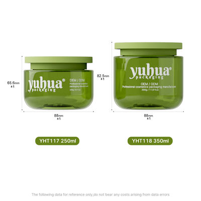 Duidelijke of gekleurde plastic crème pot Ronde vorm Ideaal voor cosmetische crèmes huidverzorgingslotions en schoonheid verpakkingsbehoeften