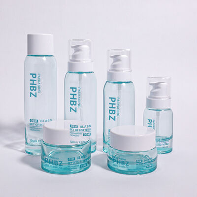 ODM OEM geaccepteerde ronde luxe cosmeticaverpakkingsfles geschikt voor hoogwaardige crèmeserums en andere schoonheidsbenodigdheden