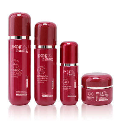 Luxe cosmetica verpakkingsfles met een gecoate oppervlakte, geschikt voor cosmetische crèmes en huidverzorging containers