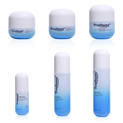 Glazen Cosmetica Verpakking Set met Zeefdruk Oppervlaktebehandeling met Custom Logo en Kleurpersonalisatie