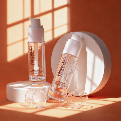 Liquid Foundation Bottles glass cosmetic packaging set with 30ml capacity customizable printing and durable airtight leak proof design