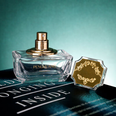 Oem Geaccepteerde olie serum fles met bamboe drupper goud splinter aanpasbare verpakking voor essentiële oliën cosmetische huidverzorging