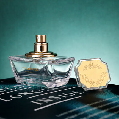 Oem Geaccepteerde olie serum fles met bamboe drupper goud splinter aanpasbare verpakking voor essentiële oliën cosmetische huidverzorging