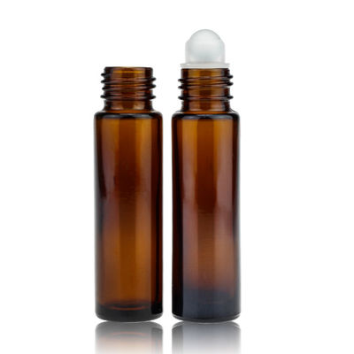 10ml Amber Glass Roll On Bottles met Aluminium Plastic GLB