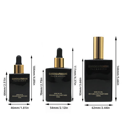 van het het Serumglas van 30ml 50ml 100ml van het de Etherische oliedruppelbuisje de Flessenpomp Kosmetische verpakking