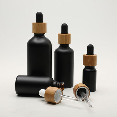 Ronde 5ml-het Druppelbuisjefles van de Bamboe Zwarte Etherische olie