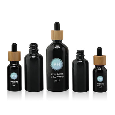 Ronde 5ml-het Druppelbuisjefles van de Bamboe Zwarte Etherische olie