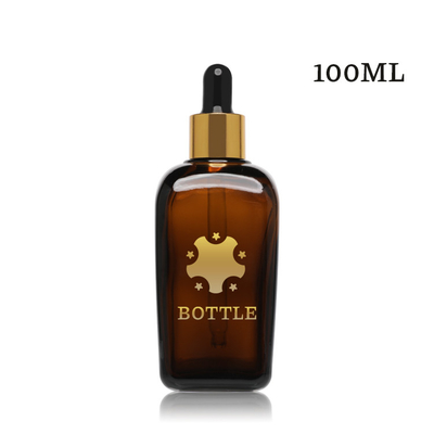 Van het het Serumdruppelbuisje van de huidzorg de Flessen van de Flessenamber essential oils cosmetic glass