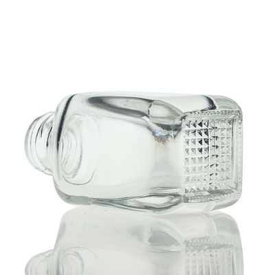 30ml van het het Serumdruppelbuisje van het rechthoek de Vierkante Duidelijke Glas van de de Flessenmake-up Container S028B