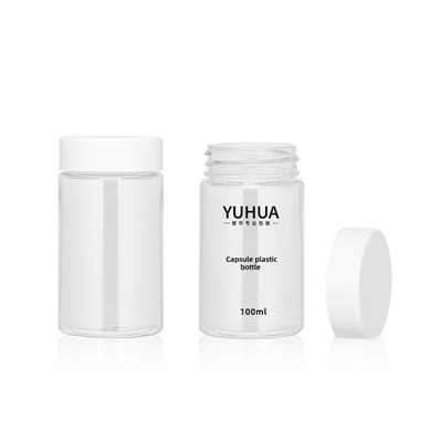 210ml Container van de de Capsulepil van HUISDIEREN de Plastic Verpakkende Flessen Lege met Wit Schroefdeksel