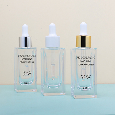 MSDS-van het het Serumdruppelbuisje van de Huidzorg Fles van het de Flessen50ml de Vierkante Glas
