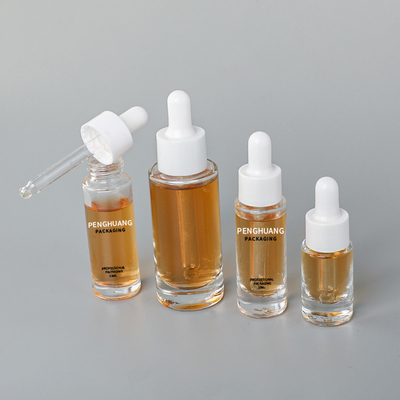 van het het Glasserum van 5ml 10ml 30ml van het de Flessen Kosmetische Verpakkende Glas het Druppelbuisjeflessen