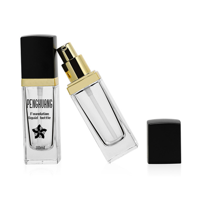 Vierkante 30ml ontruimen de Vloeibare Container van de de Roomemulsie van Stichtingsflessen