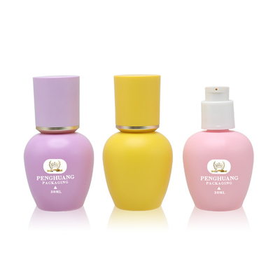 de in het groot 30ml-van de de flessenluxe van de glasstichting van de de Douane30ml Etherische olie van het de Flessen Lege Berijpte Glas Fles van het het Serumdruppelbuisje