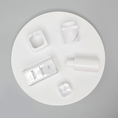 Fles Transparante 15ml 30ml 50ml van de HUISDIEREN de Plastic Ronde Dubbele Muur met Pomp