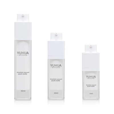 De vloeibare van de het HUISDIEREN Plastic Fles van de Stichtingsautomaat Transparante Dubbele Muur 15ml 30ml 50ml
