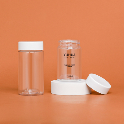 Het cilindrische Plastic Materiaal van het Flessenhuisdier met Witte Lege het HUISDIEREN Plastic Fles van GLB