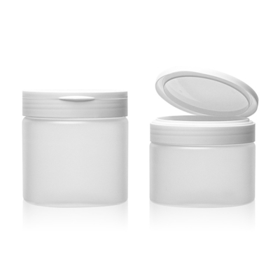 180g 240g 300g Persoonlijk logo Plastic verpakking Creme potten voor Body Butter Face Cream