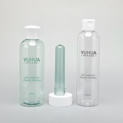 350ML plastic Verpakkende Flessen Gerecycleerde PCR Aangepaste Cilinderglb Pomp