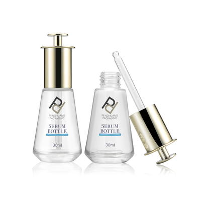 van het de Persdruppelbuisje van 30ml 1OZ de Flessen van het het Glasserum het Hete Stempelen