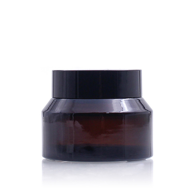 50g Vastgestelde Unieke Room die van de glas de Kosmetische Fles Amber Glass Jar With Lid verpakken