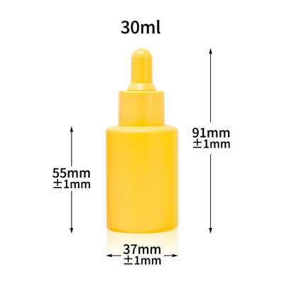 Berijpte Kosmetische de Etherische oliefles 1oz van serummatte glass dropper bottle 30ml