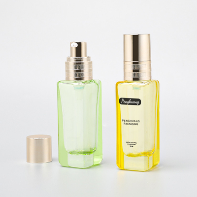 30ml van de de Pompfles van de glaslotion van de de Huidzorg Vierkante Kosmetische het Serum Verpakking