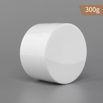 300g PP Plastic Jar Single Wall White Color Jar And Cap With Pp Gasket