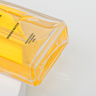 30ml van de het Glas Vierkante Vorm van de glasfles Verpakkende het Serumflessen met Druppelbuisje