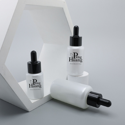 Glas Boston om de Druk van de Flessen30ml 50ml 100ml Serigrafie met Druppelbuisje
