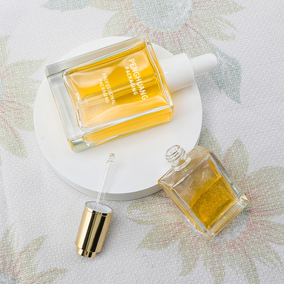 van het het Serumdruppelbuisje van 15ml 30ml 50ml 100ml de Flessenolie de Vierkante Vorm van het Verpakkingsglas