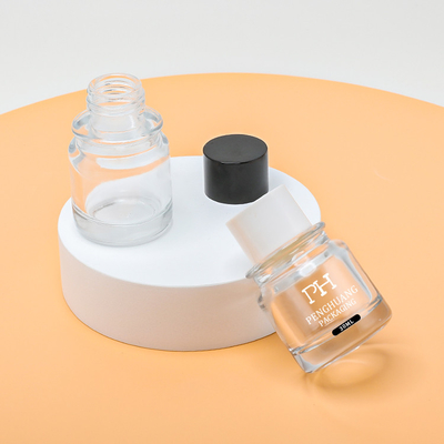 Van het de Olie Verpakkende Glas van de huidzorg het Druppelbuisjeglb Fles Mini Amber Color Customized