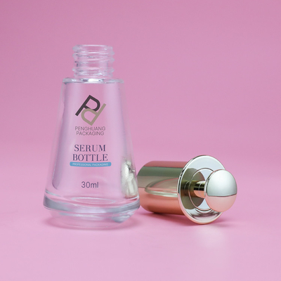 30ml van het de Persdruppelbuisje van het glasserum de Flessen Kegelfles het Hete Stempelen