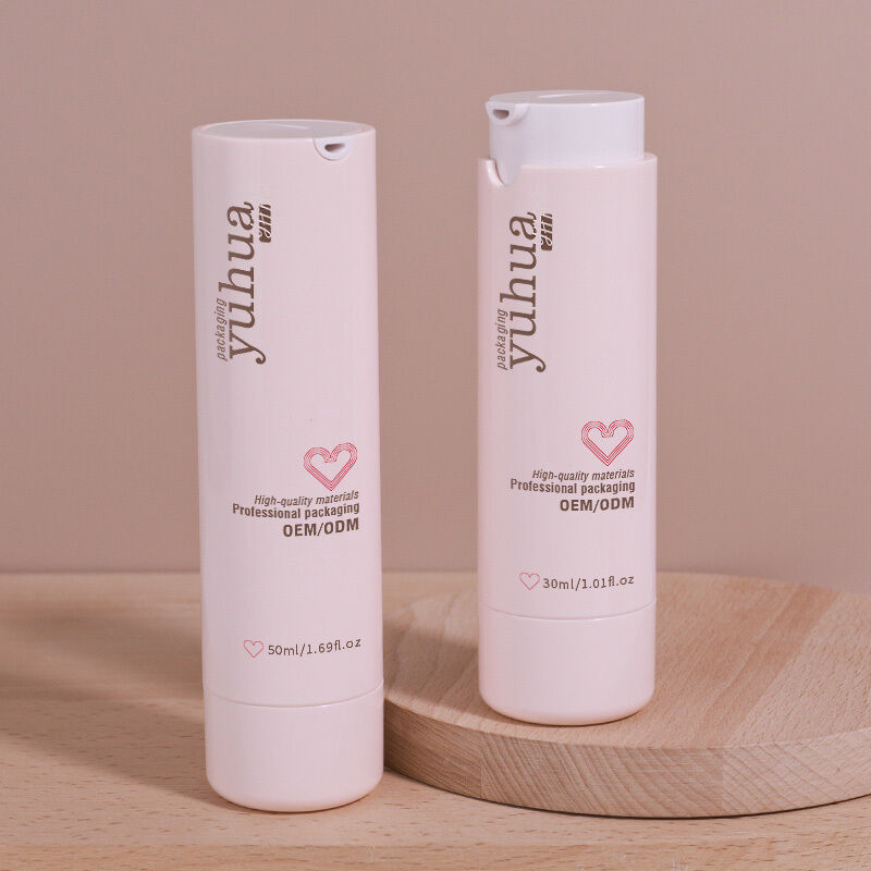 Duurzame plastic lotionfles met airless pomp en aangepast ontwerp, ideaal voor cosmetische verpakkingen en opslag van vloeibare producten